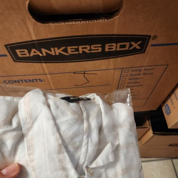 Massimo Dutti Linen Top Womens Small Stripped Dolman Beachy Coastal Portugal - Picture 14 of 14